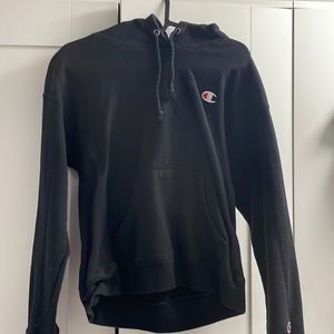 Black champion kids small hoodie